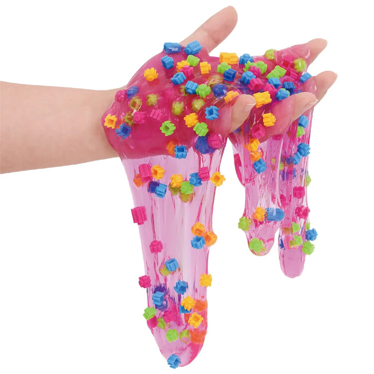 DIY Crystal Mud Slime Kit Fluffy Clear Educational Stress Relief Sensory Toy for Kids Girls Boys Birthday Gift