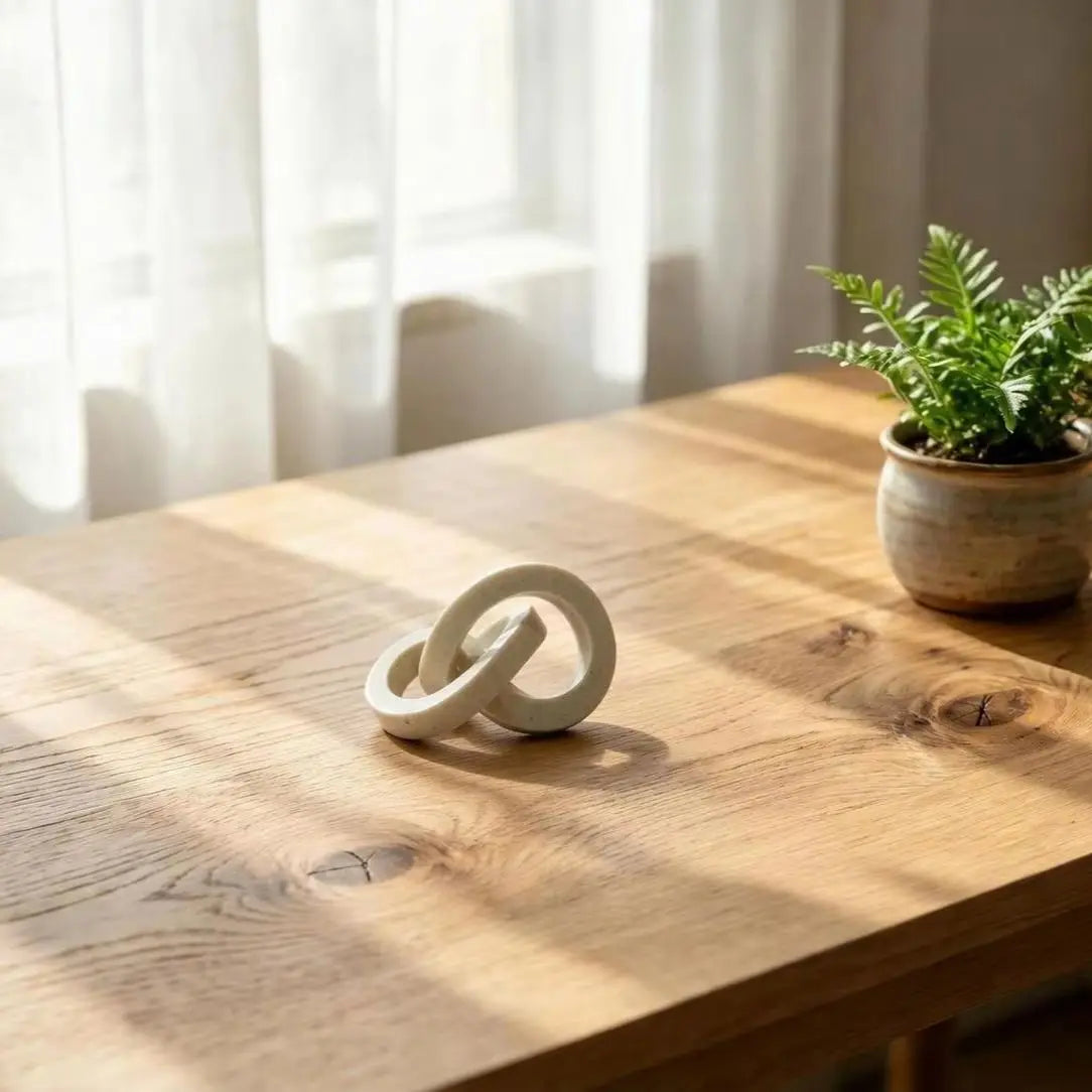 Nordic-Style Resin Artistic Knot Ornament Minimalist Home Decor Sculpture for Bedrooms, Living Rooms, Office Abstract Art Decor