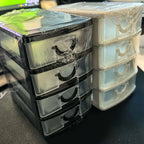 4-layer Multi-functional Storage Box with Drawers, Plastic Wardrobe Organizer and Locker, Desktop Cosmetic Storage Box,