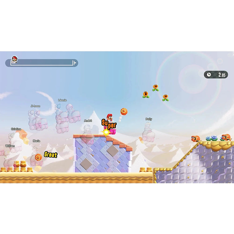 Super Mario Bros. Wonder + Meetup in Bellabel Park - Nintendo Switch 2 Games Deals - Nintendo NS2 Physical Card Game Adventure