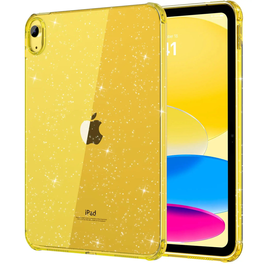 For iPad 11th 10th 9th 8th Generation Air Mini Pro 8.3 9.7 10.2 10.9 11 Shimmering Glittering Soft Silicone Case Airbag Shell