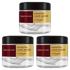 Collagen Keratin Hair Mask Dual Oil Control Moisturizer Conditioner Soft Smooth Frizz Damaged Repair Revitalize Hair Care