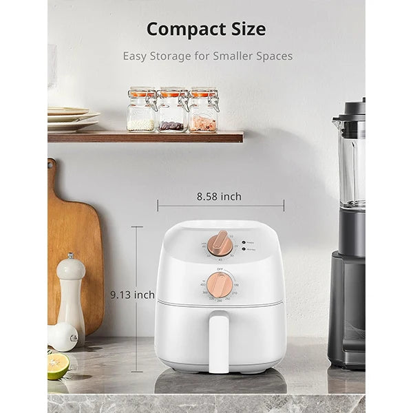 COMFEE' Compact 2.1 Quart Air Fryer with 12 Presets Menu Options, Adjustable Timer & Temperature Control 180-400 degrees F, Dishwasher-Safe Nonstick Fry Basket
