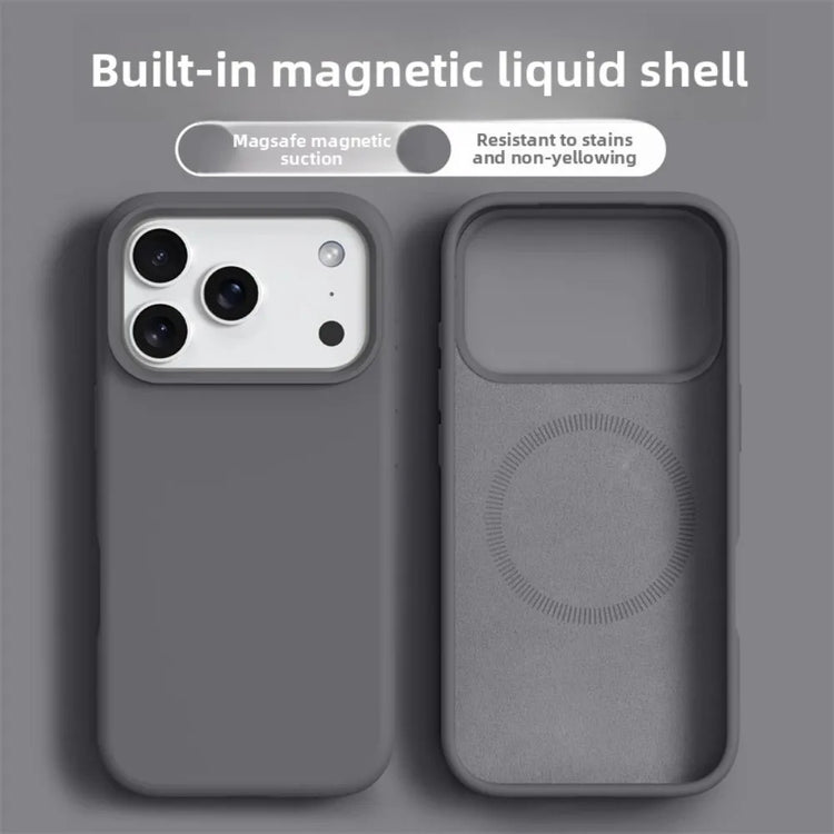 Original Magnetic Phone Case For iPhone 18 17 Pro Max Liquid Silicone Cases For iPhone 18 16 Pro Max 17Pro Air Soft Bumper Cover