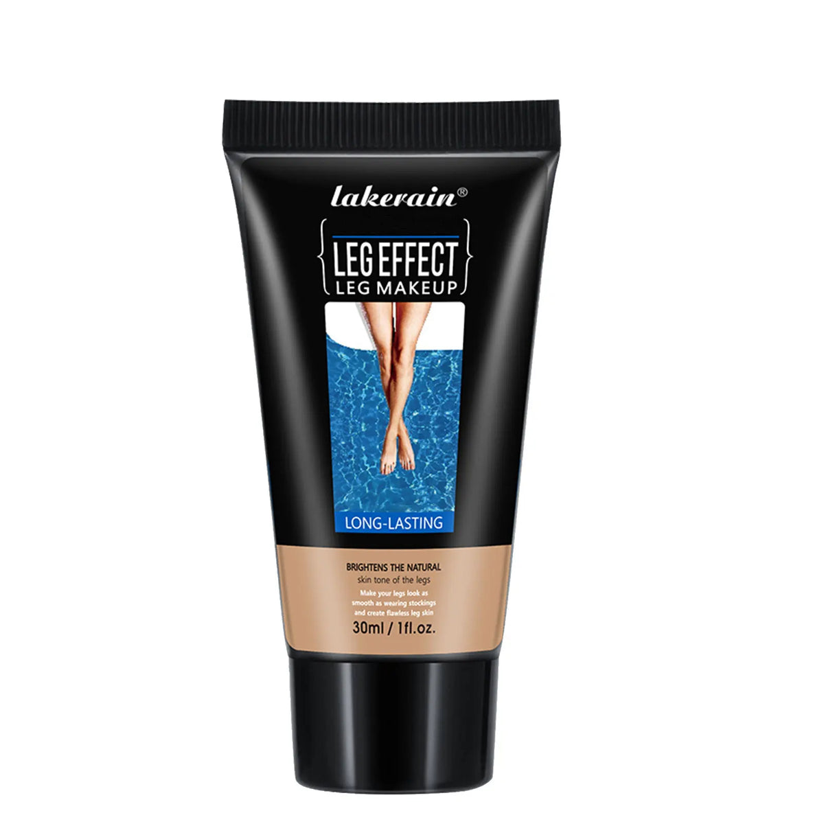 100ml Tan Leg Makeup Body Foundation Lotion Even Skin Tone Waterproof Long Lasting Body Tanning Cream Medium Bronze Leg Makeup