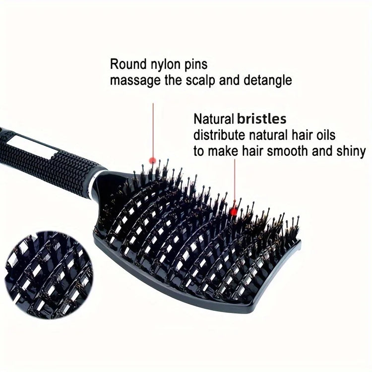 Multi color scalp massage comb, professional wet hair and curly hair styling tool