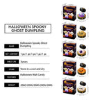 New 5.5cm Halloween Ghost Dumplings Toy Soft Slow Resilience  Squeeze Squishy Toy Kawaii Halloween Fidget Toy for Stress Relief
