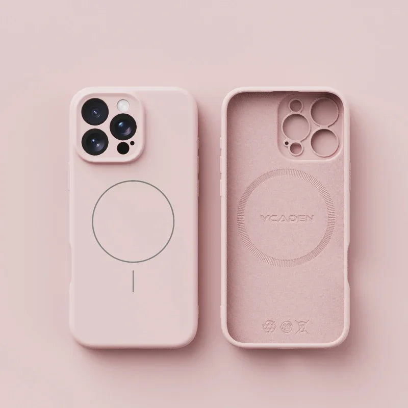 Original Liquid Soft Silicone For Magsafe Wireless Charge Magnetic Case For iPhone 18 17 16 Plus 15 14 13 12 Pro Max 11 Cover