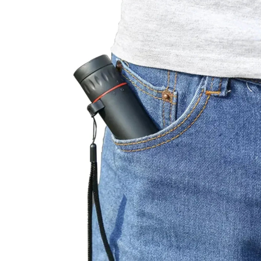 New HD Monocular Telescope Mini Portable Mobile Phone Telescope with Holder Camping Hunting Birdwatching Telescope