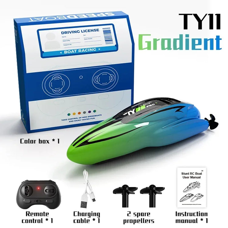 Mini RC Boat High Speed Ship 2.4G Remote Control Toy Rc Speedship With Rechargeable Battery Fast Toy for Boy Children Toys GiftS