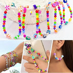 700Pcs Jewelry Making Kit DIY Beaded Crafts for Necklaces & Bracelets Acrylic, Soft Clay, Animal Charms, Polymer Clay Bead Sets