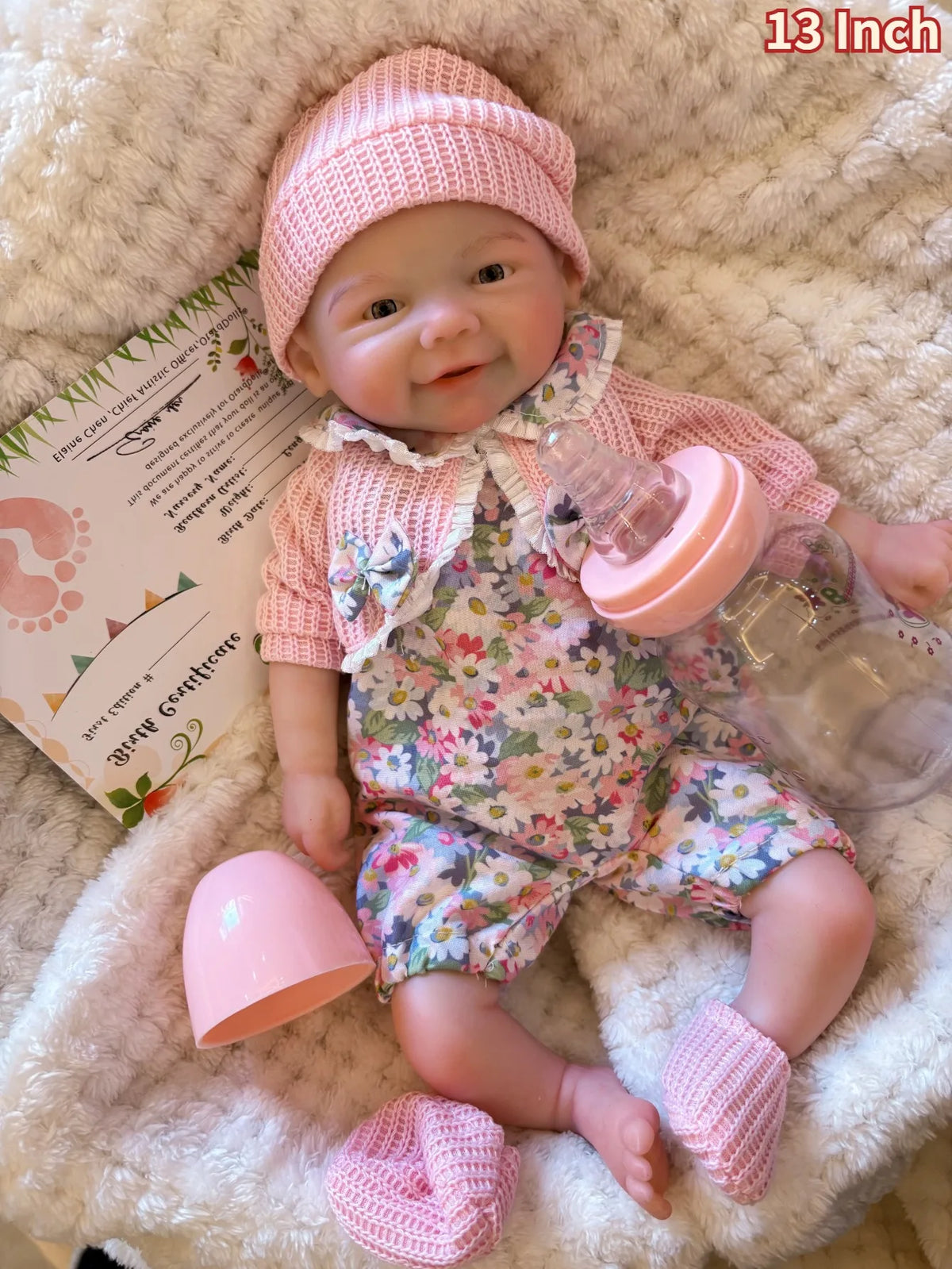13Inch Bebe Reborn De Silicona Handmade Silicone Reborn Baby Doll Vivienne For Birthday Gifts