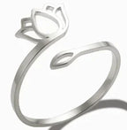 High End Waterproof Hollow Stainless Steel Finger Ring Trendy for Women Personalize Jewelry Wholesale