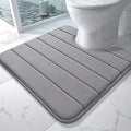 Memory Foam U-Shaped Toilet Mat Anti-Skid Super Absorbent Bathroom Carpet Bath Mat for Bathroom Decor