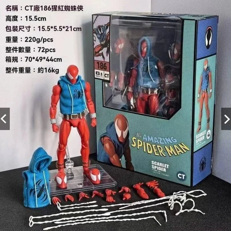 ZD Ct Factory 186 Scarlet Spider Man Amazing Spider-Man Wolverine Comic Version Action Figure Model Doll Ornament In Stock Gift