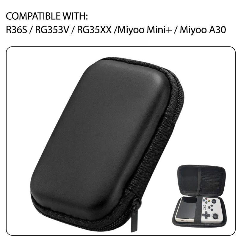 2026 R36S BAG Portable Game Retro Game Console Storage Bag Protective Zipper Carry Bag Eva Hard Handbag For R36S RG353V/ RG35XX