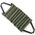 Heavy Duty Roll Up Tool Bag, Oxford Fabric Multi Tool Organizer for Mechanics Electricians Carpenters, Garage Storage