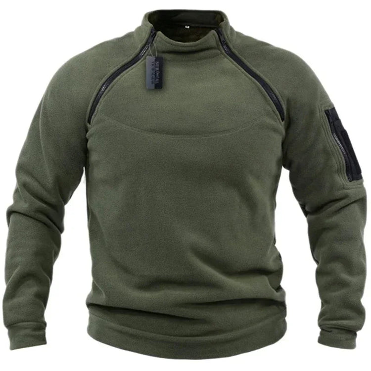 Men's US Tactical Outdoor Jacket Hunting Clothes Warm Side Zippers Fleece Pullover Man Windproof Autumn Coat Underwear