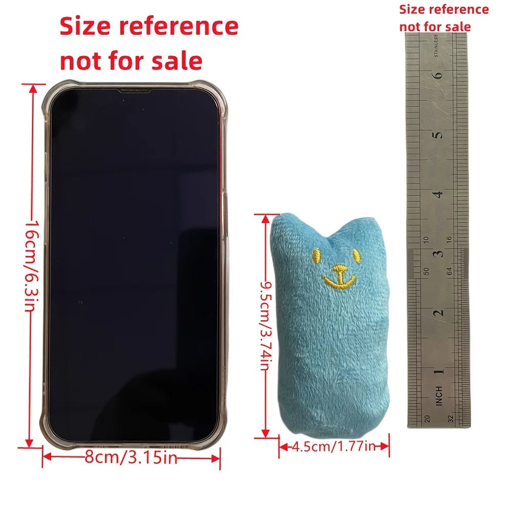 1 Pc Random Color Catnip Cat Toys Pillow Interactive Cat Toy Catnip Pet Supplies Pillow Thumb Teeth Grinding Bite Mint Cat Toy