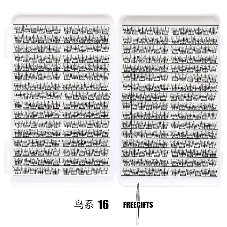 Individual Lashes Eyelash Book Clusters Extensions False Eyelash DIY at Home Cluster Eyelash Extensions Makeup Kit Lashes