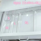 4/7 PCS Acrylic Clear Drawer Organizer Set, Cosmetic Storage Box for Vanity, Desk  Office Supplies, Home Desk & Drawer Organiza