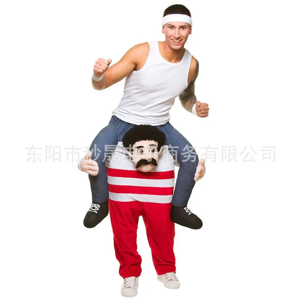 2023 New Animal Doll Prosthetic Leg Pants Halloween Spoof Costume Magic Back Pants