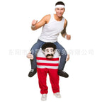 2023 New Animal Doll Prosthetic Leg Pants Halloween Spoof Costume Magic Back Pants