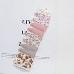 10Pcs/Lot Ins 6cm Flower Print Cotton Alloy Hair Bow Snap Clips Set Fabric Plaid Bobby Hairpins Hairgrips Girls Kids Headwear