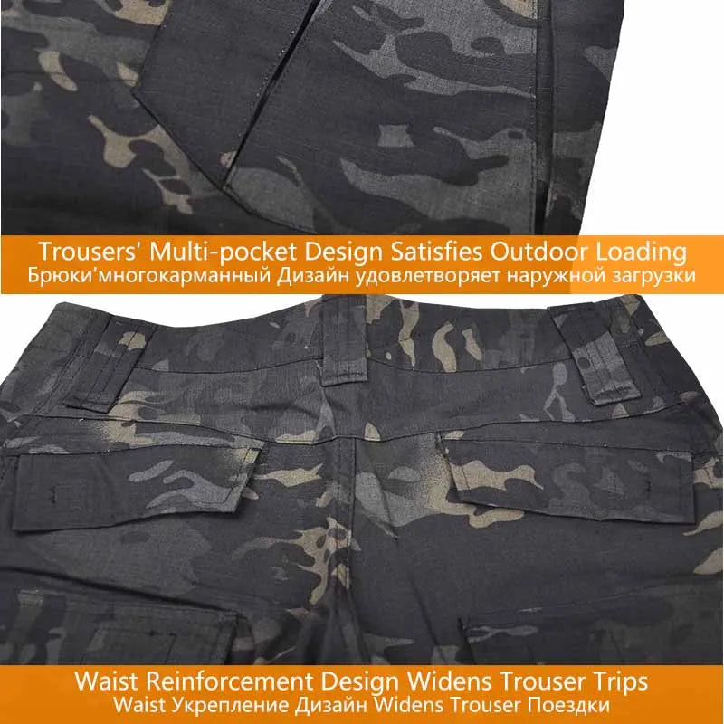 MCBK Tactical Uniform Combat Suits Milit Camouflage Suit Hunting Shirts Pants Fishing Trainning Airsoft Paintball Clothes Sets