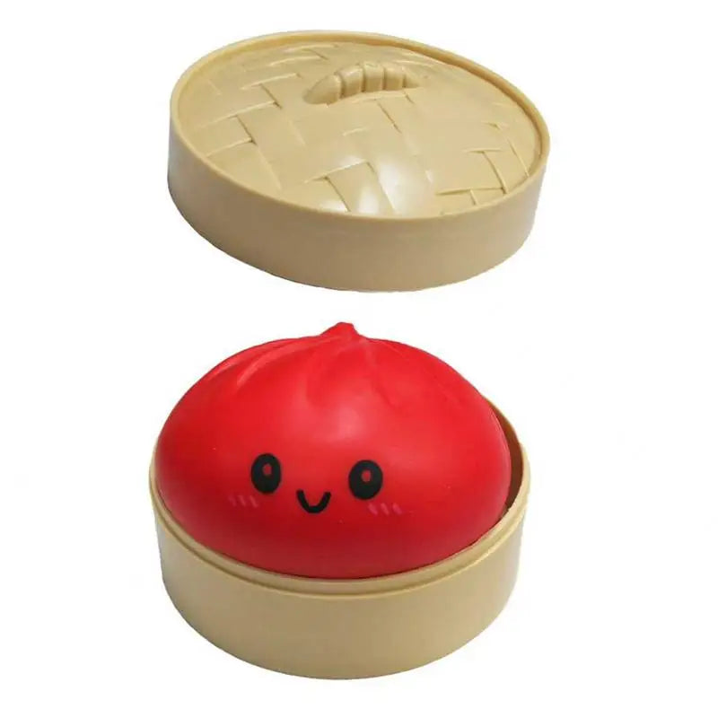 Simulation Glowing Dumpling Slow Rebound Stress Ball Soft Fidget Toy Stress Relief Decor For Home Office Birthday Gift
