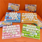 In Stock /26Grid Keycap /;Clicker Anti Stress Fidget Keyboard Keychain Decompression Button Cartoon Party Favor Gift 26구 키캡 키링