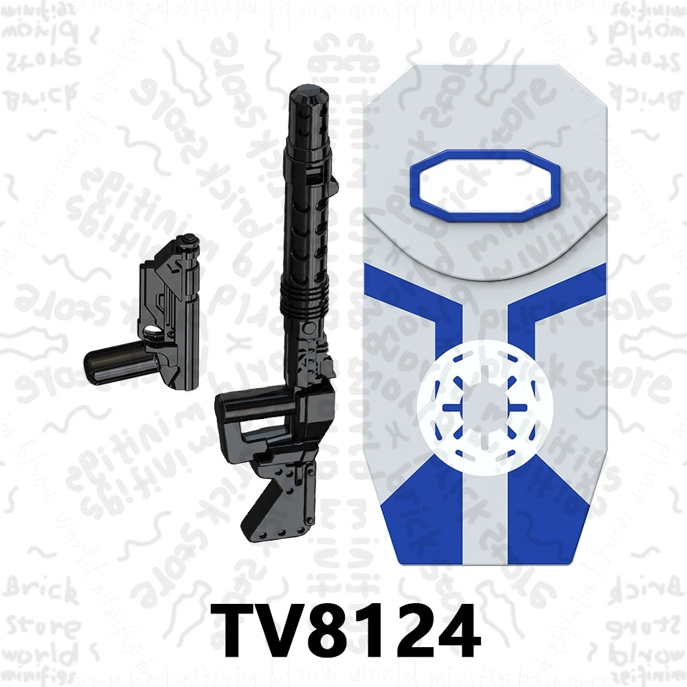 TV6117 TV6118 TV6119 Space War Action Figure Accessories Building Blocks Gift Toys For Children Adult Brick TV6116 TV6115 TV6114