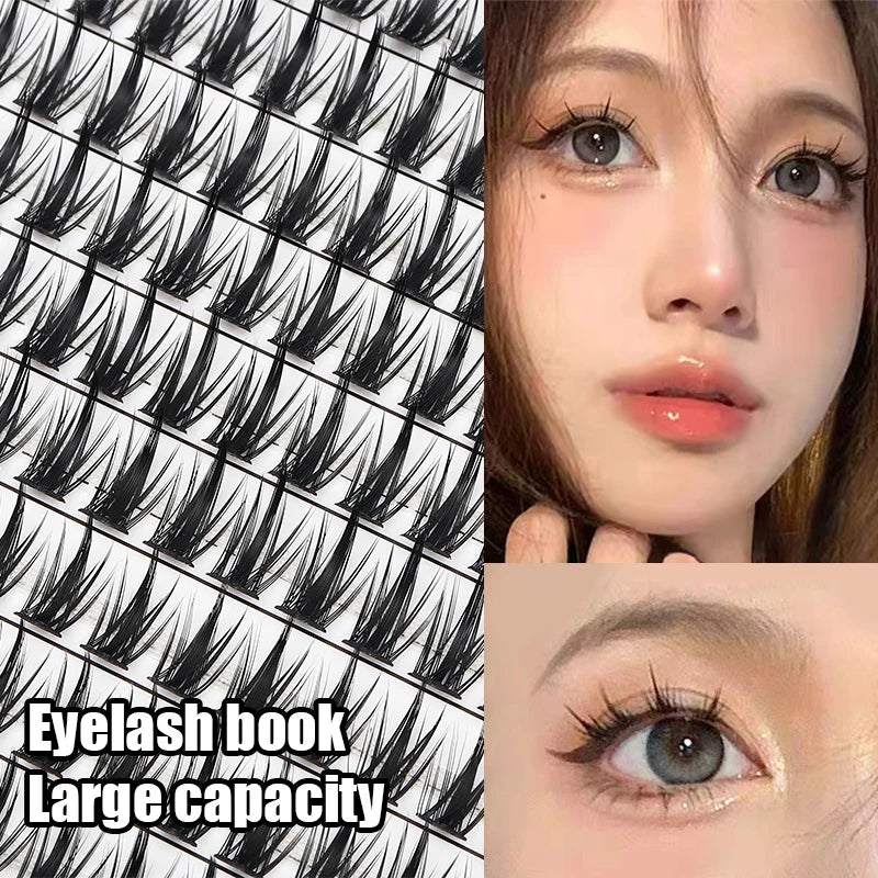 Individual Lashes Eyelash Book Clusters Extensions False Eyelash DIY at Home Cluster Eyelash Extensions Makeup Kit Lashes