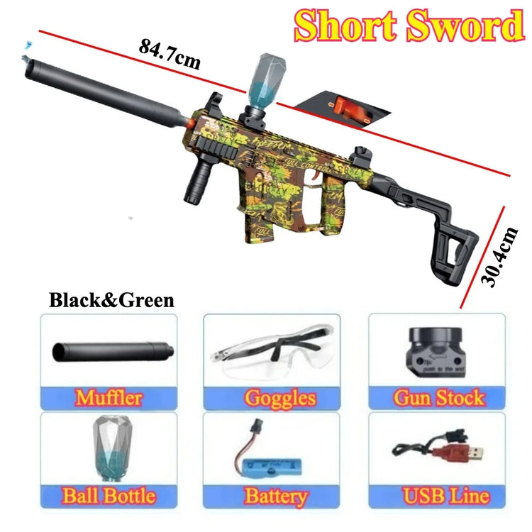 Electric Ball Blaster Toy Gun M416/AK Shooting Sport Game Outdoor High Speed Rechargeable Outdoor Game Perfect Gift for Boys