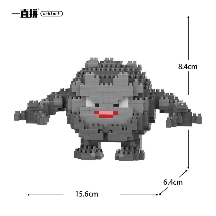 Pokemon Building Blocks Small Cartoon Mini Block Pikachu Charizard Eevee Mewtwo Anime Assemble Action Model Dolls Boys Toys