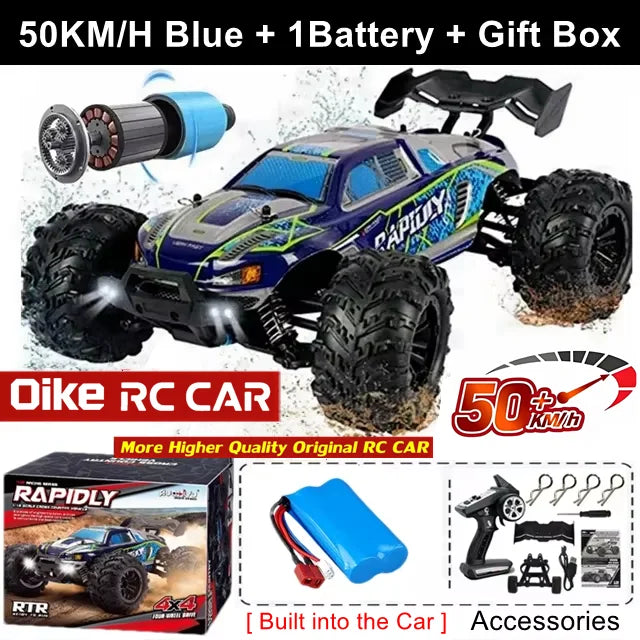 Oike 4WD RC Auto 40KM/H 50KM/H 80KM/H High Speed Drift Racing Climbing Remote Control Car Truck 4X4 All Terrain Off Road Buggy