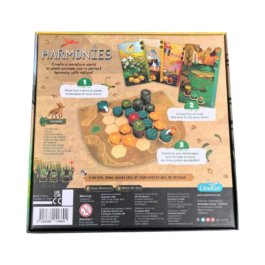 Harmonies - Board Games - Creation of Landscapes and Habitats for Animals - Strategy and Creativity - For Ages 10 and Above
