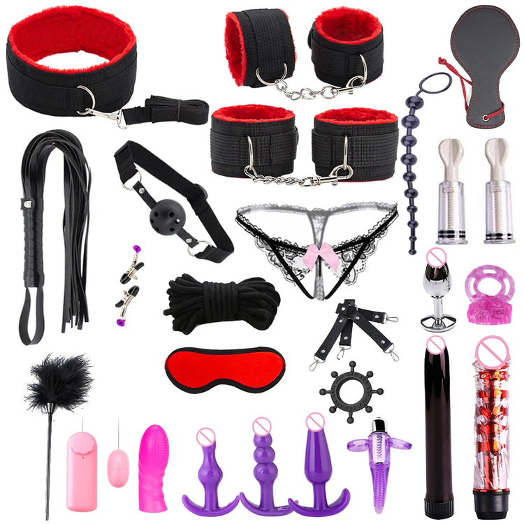Sex toys for women BDSM sexual couples kit Adult Sexy Toys sexyshop erotic accessories handcuffs for session Anal plug sex game