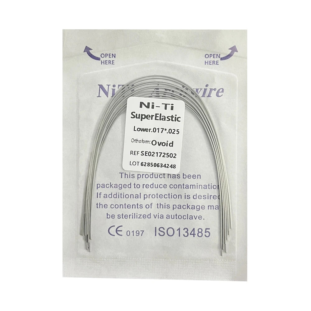 10pcs/Pack AG Dental Orthodontic Arch Wires NITI  Round / Rectangular Oval Form Ortho Arch Wire Dentist Tool