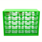 25 Multi-grid Drawer Parts Box Wall-mounted Screw Classification Component Box Tool Case Electronic Components Storage Toolbox