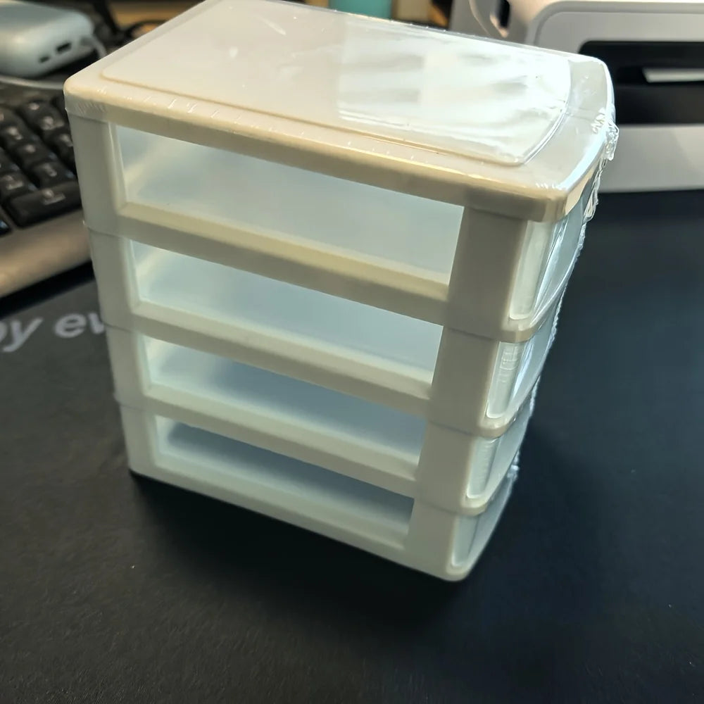 4-layer Multi-functional Storage Box with Drawers, Plastic Wardrobe Organizer and Locker, Desktop Cosmetic Storage Box,
