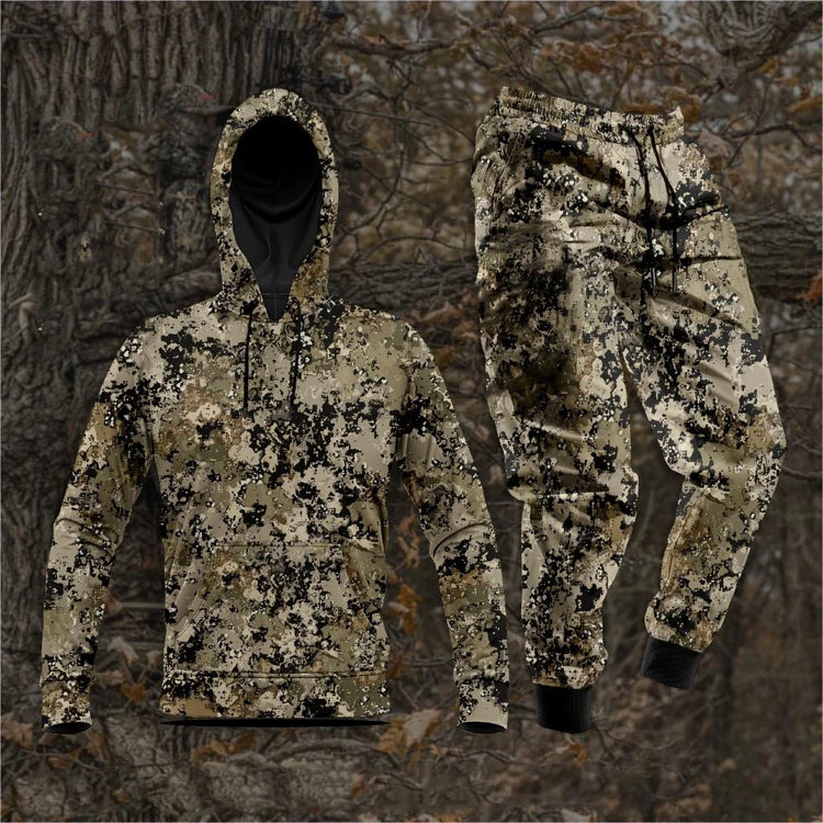 Forest Camouflage 3D Print Hoodies Pants Sets Men's Autumn Sweatshirts Sweatpants Two Piece Suits Outdoor Tracksuit Man Clothing