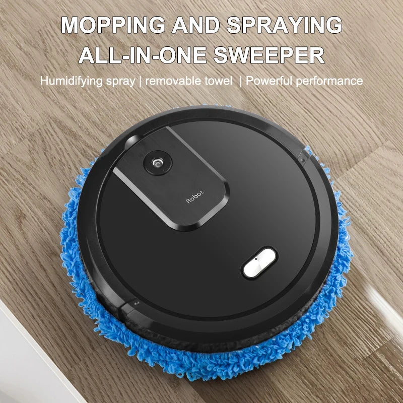 NEW Smart Sweeping and Mop Robot Vacuum Cleaner Dry and Wet Mopping Rechargeable Robot Home Appliance with Humidifying Spray