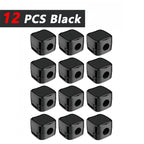iLMH Non-magnetic Strong Cable Clips Adjustable Cord Holder, Adhesive Under Desk Mgmt Organizer, Home Office Car Wall Desktop