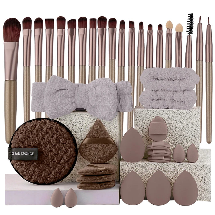 Makeup Brush Set 20Pcs Kit Soft Fluffy Eye Shadow Brushes Cosmetic Foundation Powder Highlighter Blending Beauty Tool Beginners