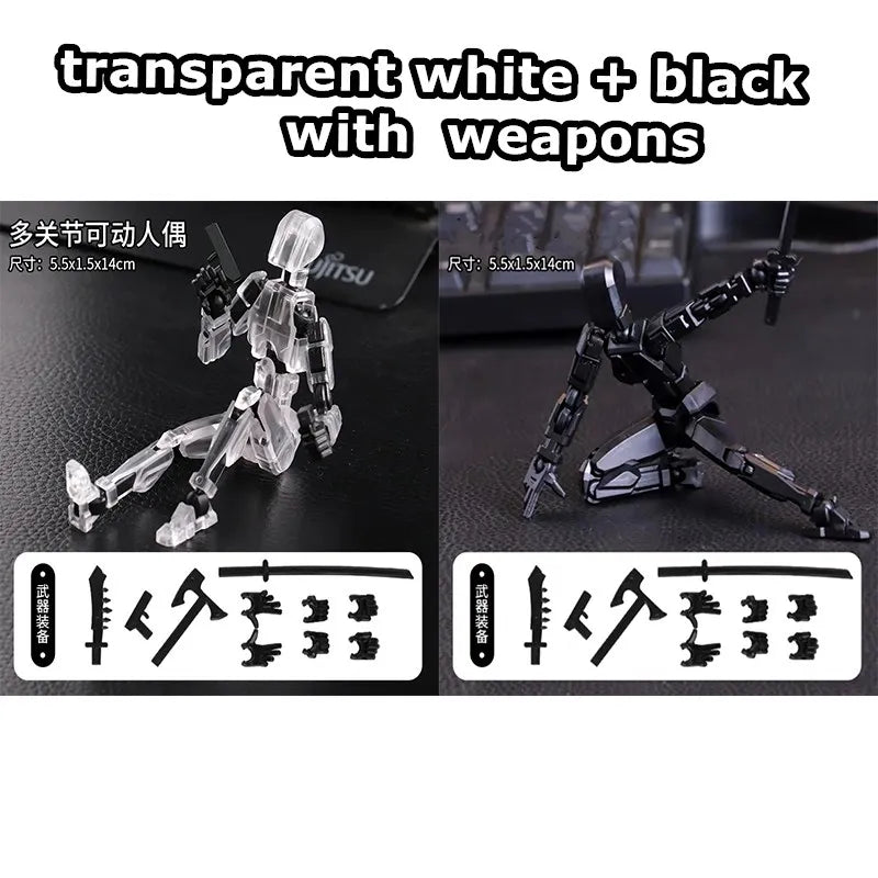 13 Action Figure Titan Multi-Jointed Movable Shapeshift Robot T13 Action Mannequin Character And Dog Figure Toys Gifts