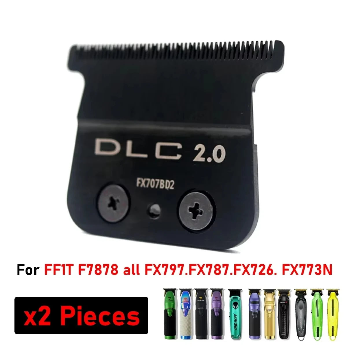 Professional Barber Trim Barbershop Original Replacement Carbon Steel Knife Head DLC Blade for BAB787 &707Z JUCAI PRO F7878