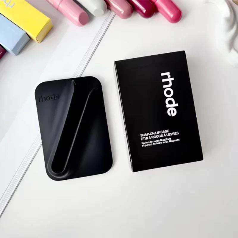 Hot‑Trend Lip Gloss Magnetic Back Design, Silicone Phone Back Holder, Stable Attachment for Simple Convenient Daily Use