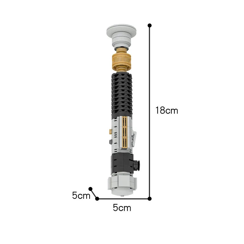GSBAN Space Wars Lasersword Figures Lightsaber Hilt Set MOC Model Building Blocks Toys for Gifts Assemble Bricks