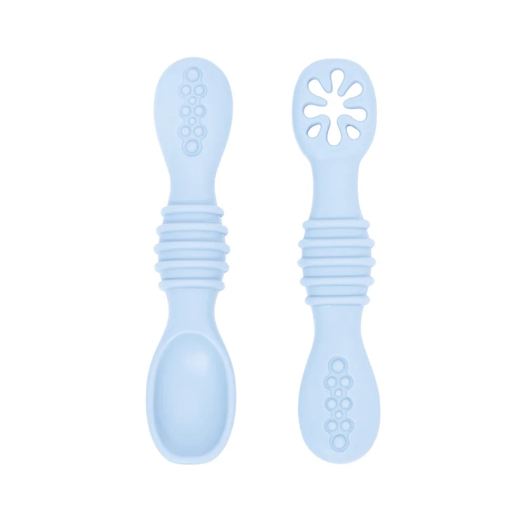 Baby Silicone Grinding Training Spoon Feeding Complementary Food Rice Paste Double Headed Soft Spoon Sticky Licking Rod